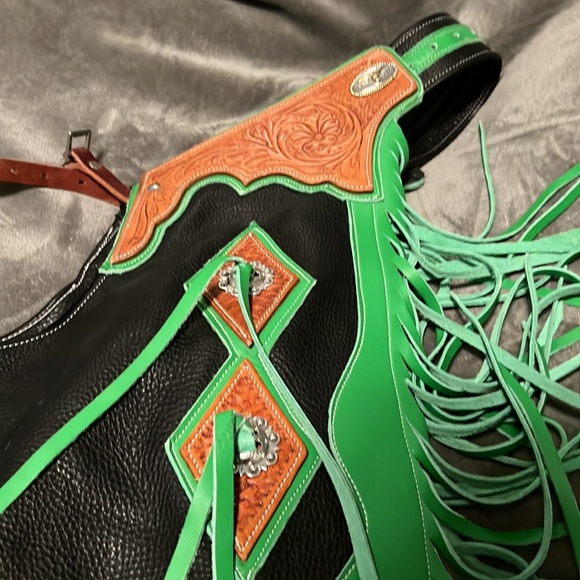 Bull Riding Chaps 34” - Picture 2 of 3